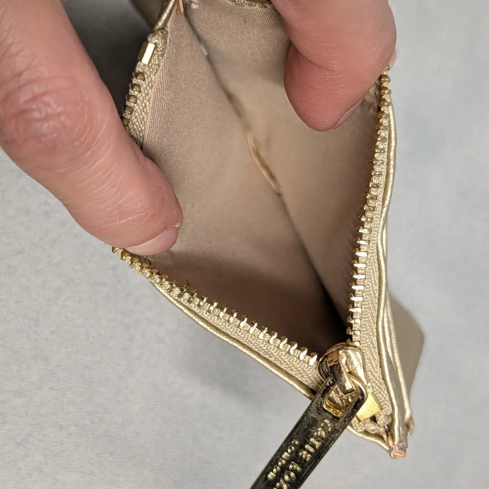 Katie Loxton Metallic Card Wallet - Gold